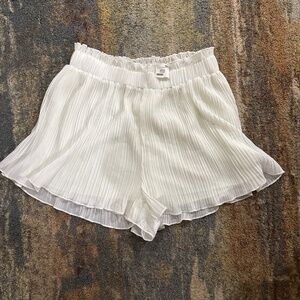 Pleated lined dress shorts